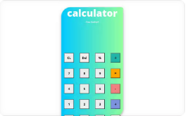 Calculator (html, css & js)